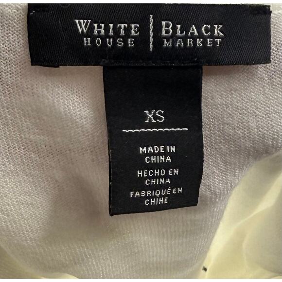 White House Black Market Womens Sleeveless Top Size XS Layered Sheer Overlay - Picture 6 of 7